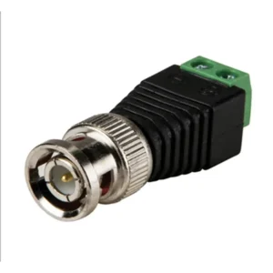 BNC Male Connectors for Coaxial Cables Screw Terminal Balun Video Adapter for Camera CCTV System