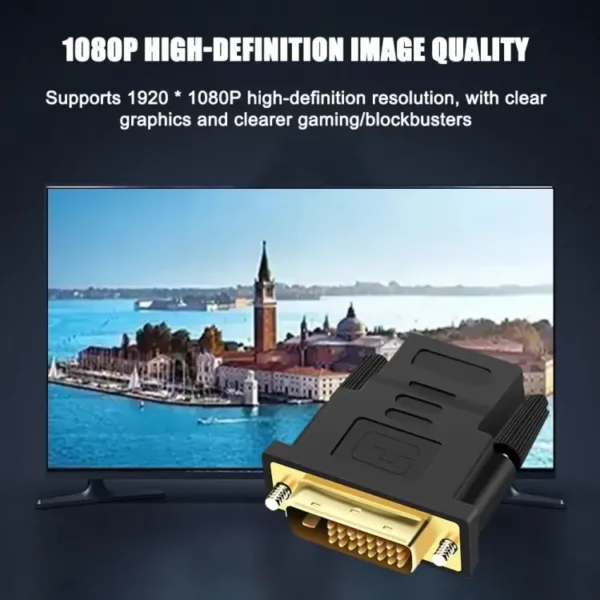 Full HD 1080P DVI Converter HDTV Projector Monitor DVI 24+1 HDMI Compatible Adapter Cable DVI HDMI Compatible Cable - Image 2