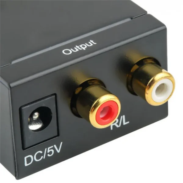 Digital to Analog Audio Converter – 3.5mm, Coaxial, Optical SPDIF Toslink to RCA Adapter for TV, DVD, PS4, Xbox, Home Theater - Image 2