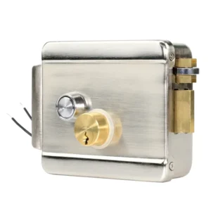 Electronic Door Lock Suitable for Outdoor Main Metal Gate Wood gate Villa Flate for Electric Lock Security System, Metallic