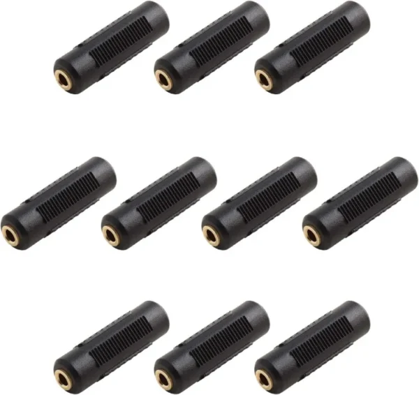 3.5mm Stereo Jack to 3.5mm Stereo Jack Adapter Connectors Stereo Coupler Female to Female - Image 5