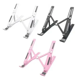 Laptop Plastic Stand Simple adjustable portable black laptop stand folding abs home, office, tablet, pc, desktop holder bracket