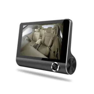 4-Inch HD Dash Cam with Triple Lens, Night Vision, Rear View Camera, Car DVR Camcorder & Vehicle Video Recorder