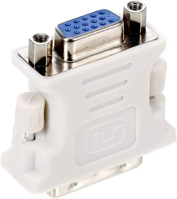 DVI to VGA Adapter – DVI (24+1)/(24+5) Male to VGA Female Converter for PC, Laptop, Monitor, and Projector - Image 2