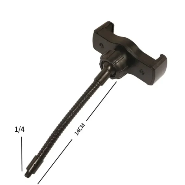 Universal Phone Holder Clip 1/4 Screw For Live Mic Sound Card Tray Round Lamp Tripod Stand For 6cm To 10cm Smartphone Devices - Image 5
