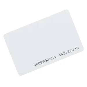 RFID ID Card Proximity 125KHz Read Only Contactless PVC 0.8mm Thick for Door Entry Access Control System White
