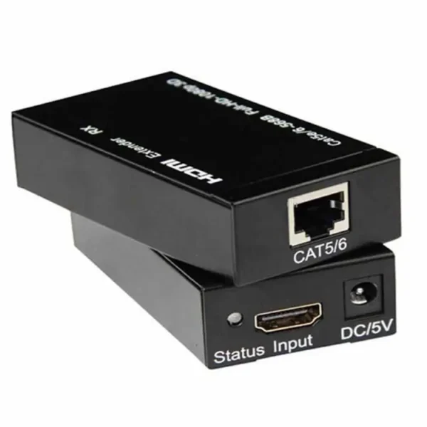 HDMI Network Signal Extender – 1080P HDMI Extension Over Single Ethernet Cable Up to 60 Meters for Long-Distance HD Transmission - Image 2