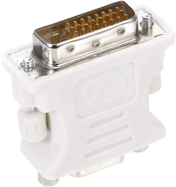 DVI to VGA Adapter – DVI (24+1)/(24+5) Male to VGA Female Converter for PC, Laptop, Monitor, and Projector - Image 3