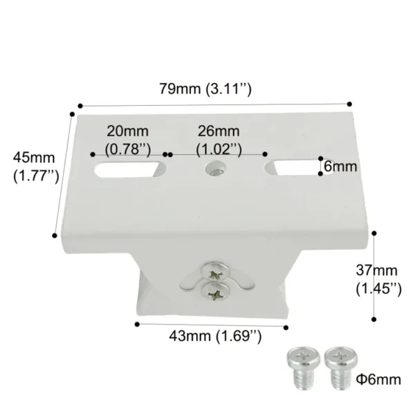 360 Degree Adjustable Security Surveillance CCTV Camera Mounting Bracket Duckbill Head Universal Joint Bracket Crossbar Adapter - Image 7