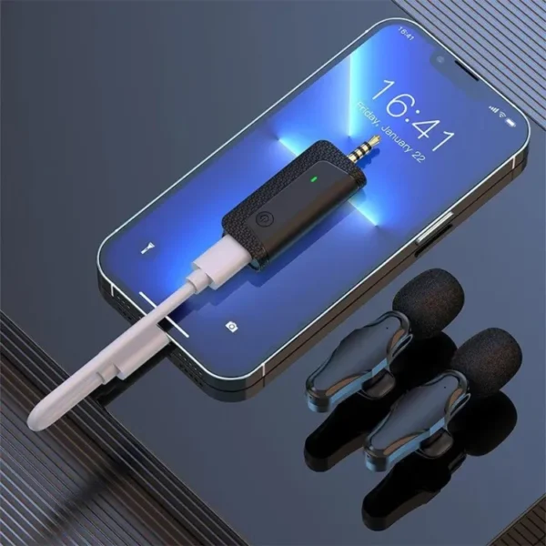 K35 Pro Wireless Lavalier Noise Reduction 3.5mm AUX Microphone for Megaphones Amplifier Camera Computer Mobile Phone Speaker Mic - Image 5