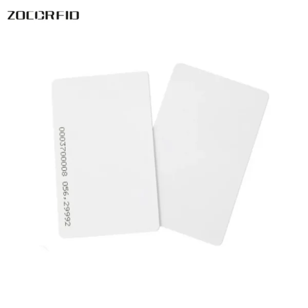 RFID ID Card Proximity 125KHz Read Only Contactless PVC 0.8mm Thick for Door Entry Access Control System White - Image 7