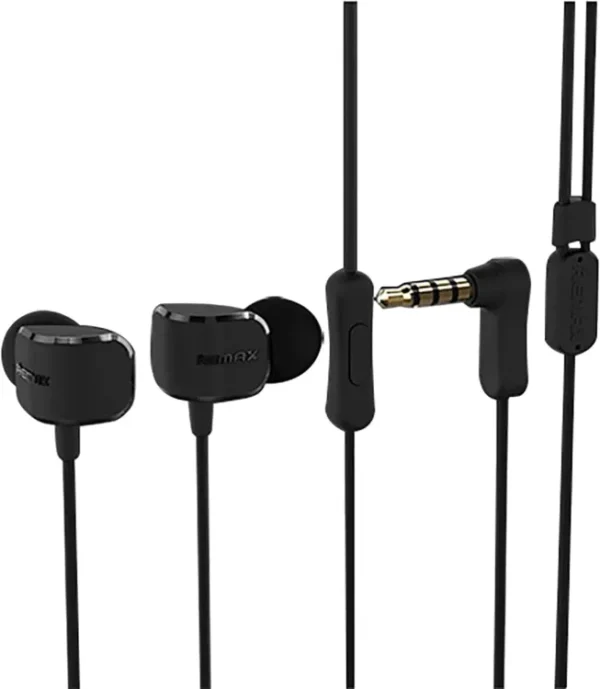 Remax RM-502 Stereo Music headphones with HD Mic in-ear 3.5mm wired Earphone For iphone Xiaomi Samsung