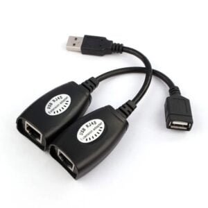 USB Extension Extender Adapter Up To 150ft Using CAT5 RJ45 LAN Cable