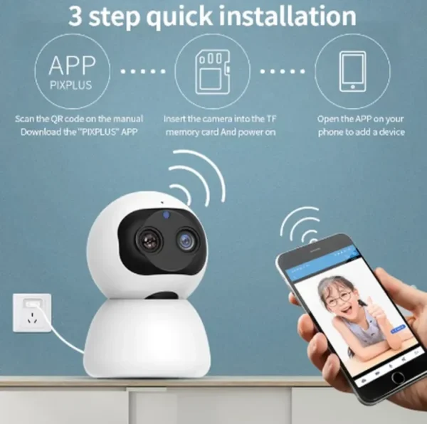 Smart Wireless Indoor IP Camera Night Vision WiFi Camera Pan/Tilt/Zoom | Consumer Electronics | Home Surveillance | Security Cameras | Security Cameras - Image 2