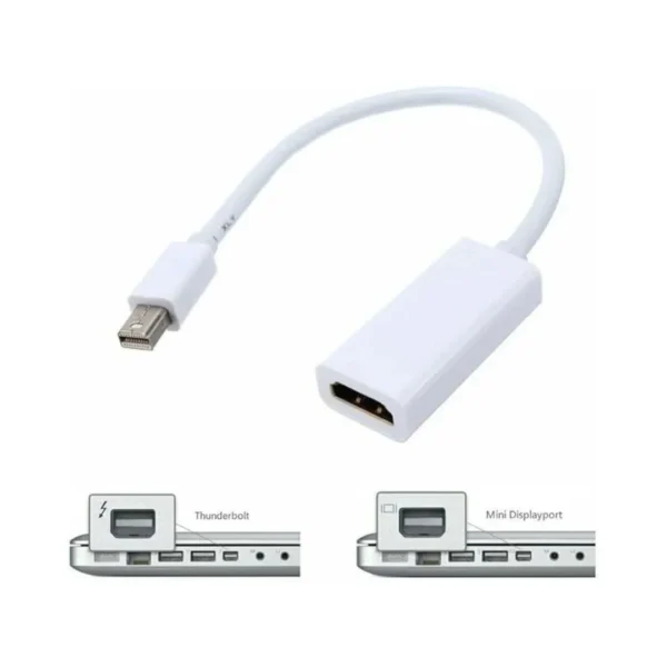 Mini DisplayPort to HDMI Adapter 4K@30Hz – High-Speed 3.0 Gbps Male to Female Converter for MacBook, LED Monitor, Projector, Laptop, TV, and Gaming Console - Image 4