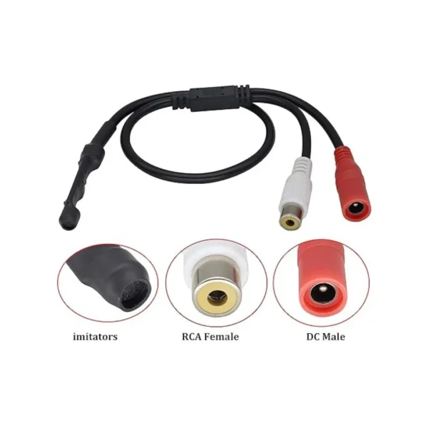 Cable Microphone High Sensitive CCTV Camera Sound Audio Pickup Monitor Device - Image 7