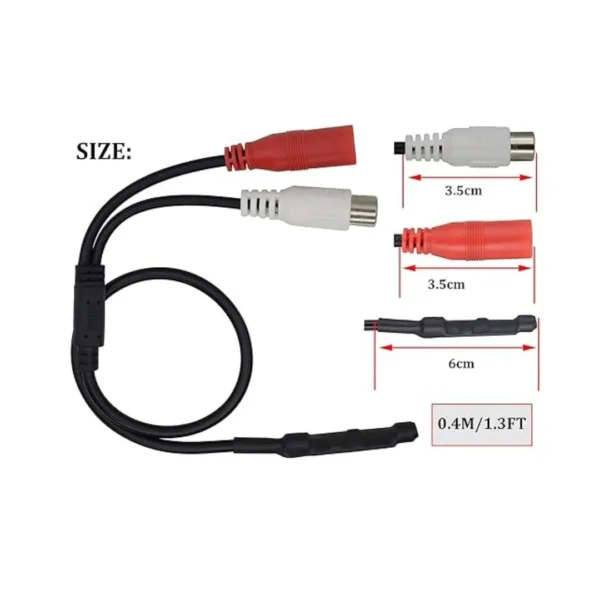 Cable Microphone High Sensitive CCTV Camera Sound Audio Pickup Monitor Device - Image 6