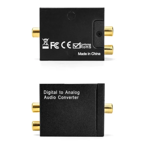 Digital to Analog Audio Converter – 3.5mm, Coaxial, Optical SPDIF Toslink to RCA Adapter for TV, DVD, PS4, Xbox, Home Theater - Image 5