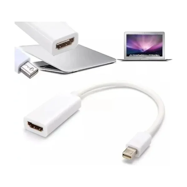 Mini DisplayPort to HDMI Adapter 4K@30Hz – High-Speed 3.0 Gbps Male to Female Converter for MacBook, LED Monitor, Projector, Laptop, TV, and Gaming Console - Image 2