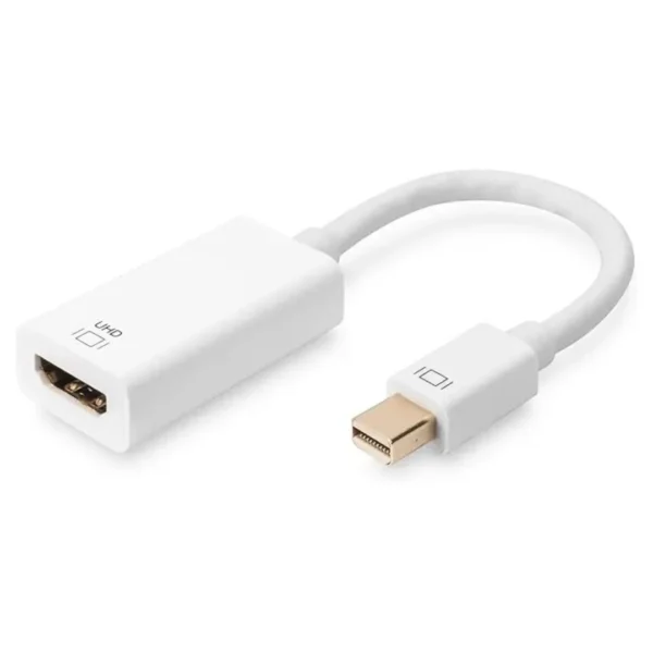 Mini DisplayPort to HDMI Adapter 4K@30Hz – High-Speed 3.0 Gbps Male to Female Converter for MacBook, LED Monitor, Projector, Laptop, TV, and Gaming Console