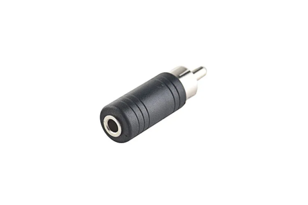 3.5mm Female to RCA Male Mono Plug Audio Jack Connector Converter 6.35 to 3.5 Microphone Adapter M/F Black - Image 5