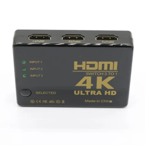 HDMI Switcher High-Definition three in one 4k Infrared Remote Control three cut one HDMI switch 3 in one conversion - Image 6