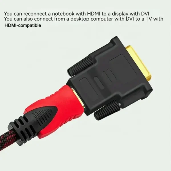 Full HD 1080P DVI Converter HDTV Projector Monitor DVI 24+1 HDMI Compatible Adapter Cable DVI HDMI Compatible Cable - Image 8
