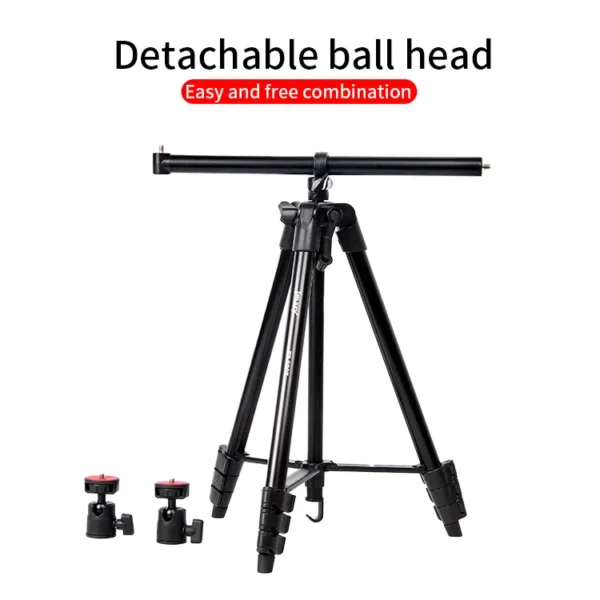 Jamry Tripod Stand model:KP-2207 Horizontal Tripod Stand With 360 Adjustable Ball Head Multifunctional Load: 1.5kg \ 3.3Ibs - Image 4