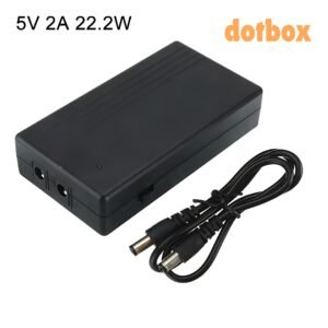 Mini UPS 12V 1A Power Supply Uninterrupted Power Supply Battery Backup Router Backup Power Camera Power Supply Security System UPS Portable UPS Mini Battery Backup Continuous Power Supply Network Equipment UPS Surveillance Camera Backup Power Supply