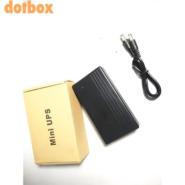 Mini UPS 12V 1A Power Supply Uninterrupted Power Supply Battery Backup Router Backup Power Camera Power Supply Security System UPS Portable UPS Mini Battery Backup Continuous Power Supply Network Equipment UPS Surveillance Camera Backup Power Supply - Image 8