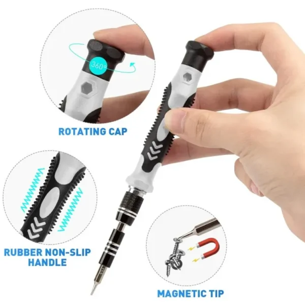 135/145 in 1 Precision Screwdriver Set, Mini Wrench Damaged Screw Extractor Set,for Watch, Computer, Camera. Perforate Etc - Image 2