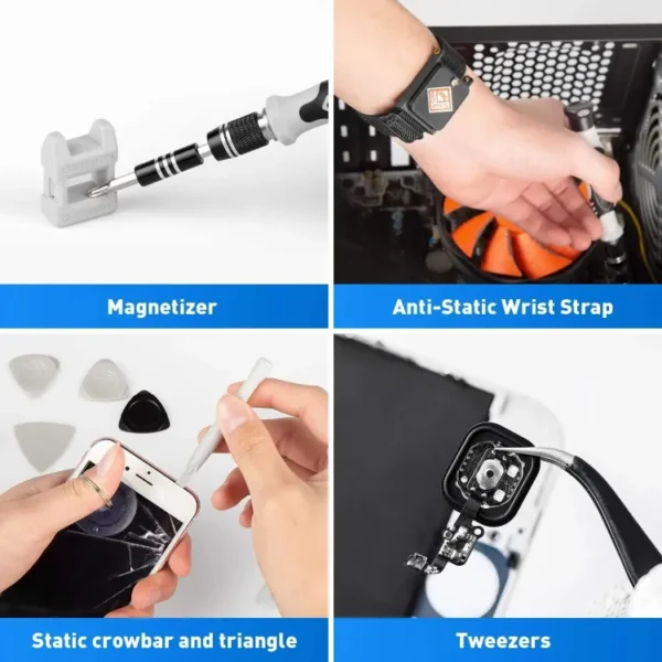 135/145 in 1 Precision Screwdriver Set, Mini Wrench Damaged Screw Extractor Set,for Watch, Computer, Camera. Perforate Etc - Image 5