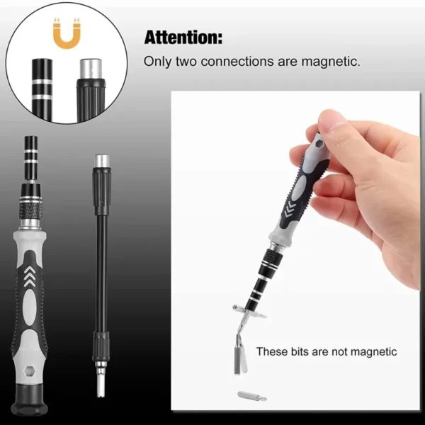 135/145 in 1 Precision Screwdriver Set, Mini Wrench Damaged Screw Extractor Set,for Watch, Computer, Camera. Perforate Etc - Image 4