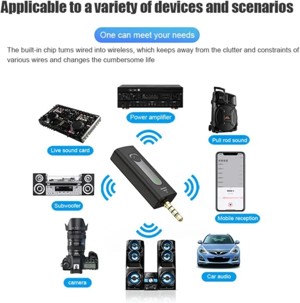 K35 Wireless Lavalier Microphone – Noise Reduction 3.5mm Omnidirectional Condenser Mic for Camera, AUX, and Speaker Use - Image 5