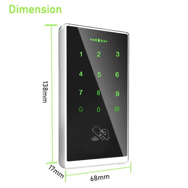 Access Control Touch Keypad Safe Electronic Opener Home Garage Digital Set Electric Magnetic RFID Smart Door Lock - Image 4