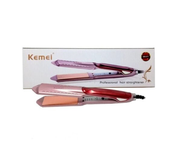 Straightener for Ladies / Women / Girls KM-458 Kemei Professional Hair Straightener With Temperature Control - Image 8