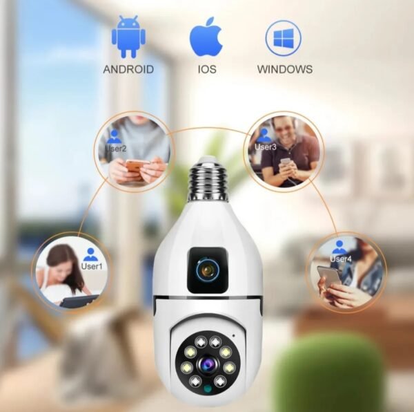1080P HD 2mp +2mp 4mp digital Dual Lens security Camera double view v380pro app Day and night vision Two Ways Audio Color Night Vision Smart Home Security Wireless WIFI Indoor outdoor Camera - Image 3