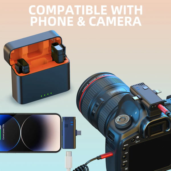 Jmary MW-16 2.4G Wireless Microphone for Mobile and Camera, with multiple mode, mute mode, noise cancelling and just plug and play - Image 8