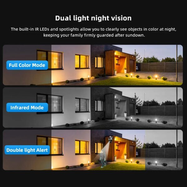 4G PTZ Dual Lens SIM IP Camera Smart Home Security with AI Detection - Image 5