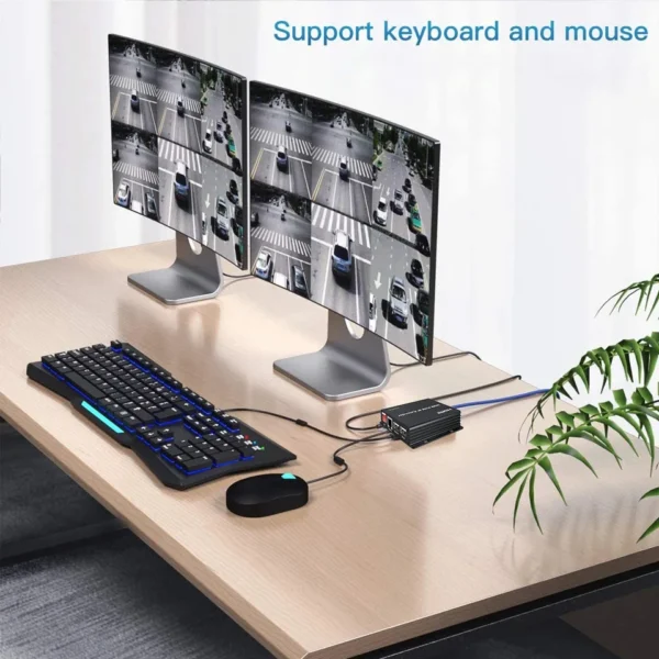 300M HDMI KVM Extender over IP Rj45 Cat5e/6 1080P HDMI USB Ethernet Extender 984FT Support Network Switch for USB Mouse Keyboard - Image 2
