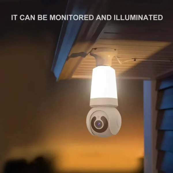 Home Indoor Wifi Wireless Camera with light bulb Two Way Audio 1080P Night Vision Network Video Light Bulb Camera 2MP - Image 6