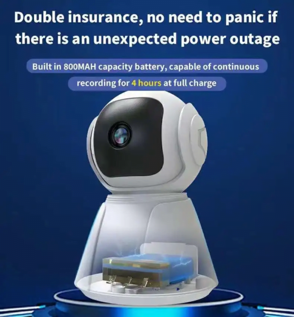 5MP Wireless Battery IP Camera with AI Detection | V380 Pro App | 10x Zoom, 360° PTZ, Full-Color Night Vision | Indoor Security CCTV with Motion Alerts - Image 9