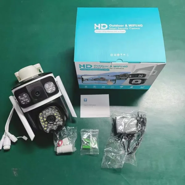 4MP UHD V380APP IP Camera 3 Views WIFI Dual-Camera Lens System PTZ Home Security Camera  CCTV Camera P2P Speed Dome Camera - Image 6