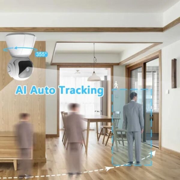5MP Wireless Battery IP Camera with AI Detection | V380 Pro App | 10x Zoom, 360° PTZ, Full-Color Night Vision | Indoor Security CCTV with Motion Alerts - Image 13