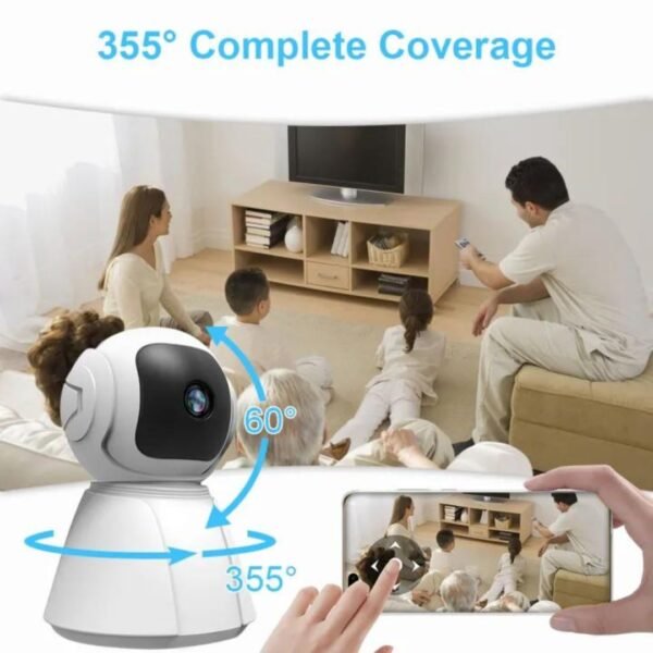 5MP Wireless Battery IP Camera with AI Detection | V380 Pro App | 10x Zoom, 360° PTZ, Full-Color Night Vision | Indoor Security CCTV with Motion Alerts - Image 16