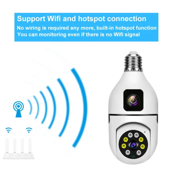 1080P HD 2mp +2mp 4mp digital Dual Lens security Camera double view v380pro app Day and night vision Two Ways Audio Color Night Vision Smart Home Security Wireless WIFI Indoor outdoor Camera - Image 7