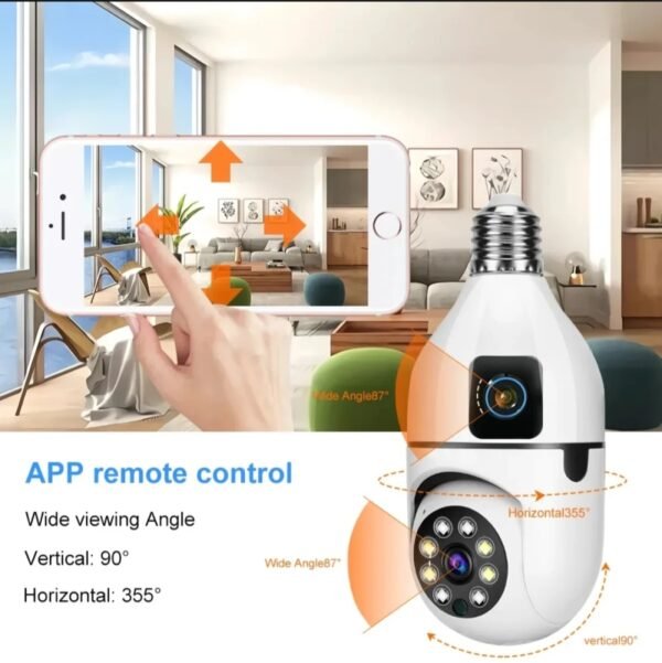 1080P HD 2mp +2mp 4mp digital Dual Lens security Camera double view v380pro app Day and night vision Two Ways Audio Color Night Vision Smart Home Security Wireless WIFI Indoor outdoor Camera - Image 12