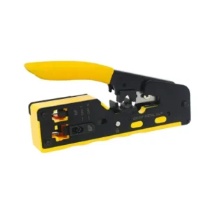 Versatile Network Pliers: EZ Crimp Tool for RJ45, RJ11, RJ12; CAT5, CAT6, CAT7 Pass Through Crimping