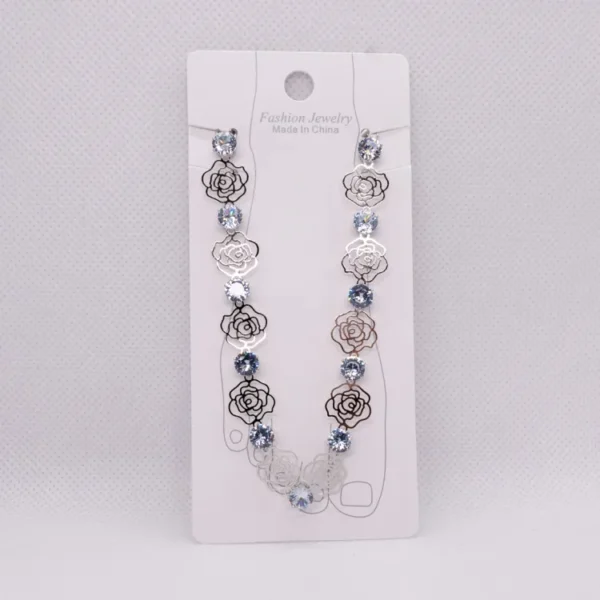 Antique Silver Flower Anklet Bracelet - Elegant Foot Jewelry for Women - Tassel Chain Design - Perfect Beach Accessory for Barefoot Sandal Look - Image 8