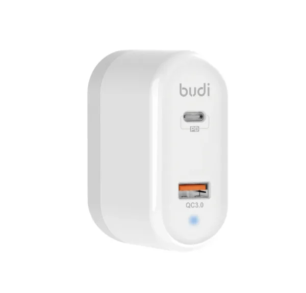 Fast Charger Budi M8J328E QC 3.0 PD-18W Dual USB Fast charging and self protection - Image 4